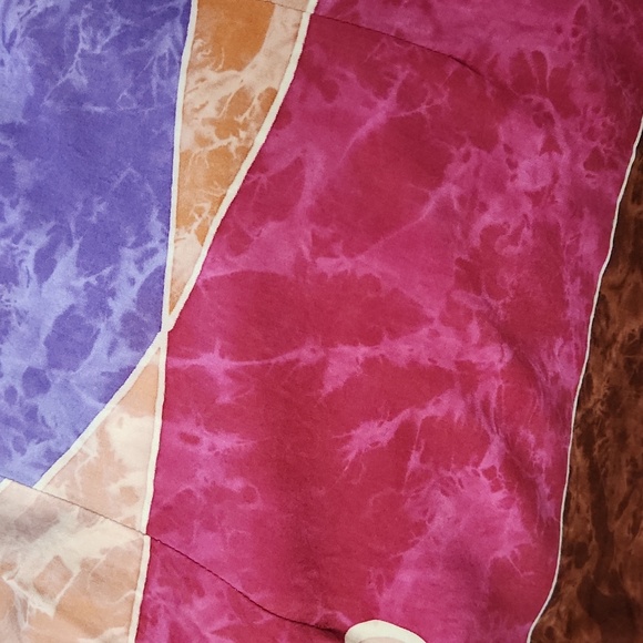 Geometrical Shape Marbled/Dyed Vintage Mini Dress - Picture 5 of 5